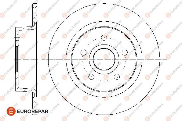 EUROREPAR 1676007880 - Тормозной диск autospares.lv