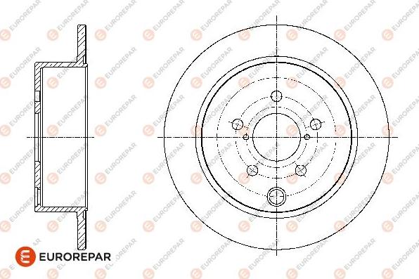 EUROREPAR 1676014080 - Тормозной диск autospares.lv