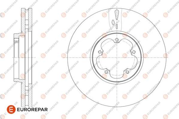 EUROREPAR 1676010580 - Тормозной диск autospares.lv