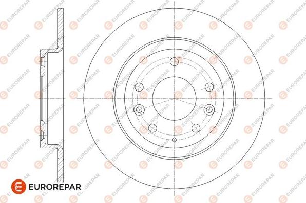 EUROREPAR 1676010180 - Тормозной диск autospares.lv