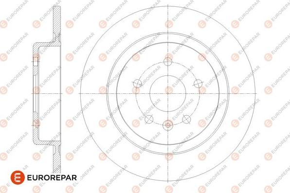 EUROREPAR 1676010880 - Тормозной диск autospares.lv