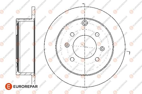 EUROREPAR 1676010380 - Тормозной диск autospares.lv