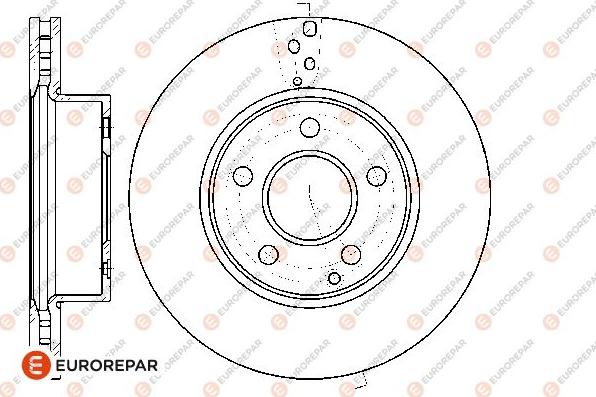 EUROREPAR 1676011380 - Тормозной диск autospares.lv