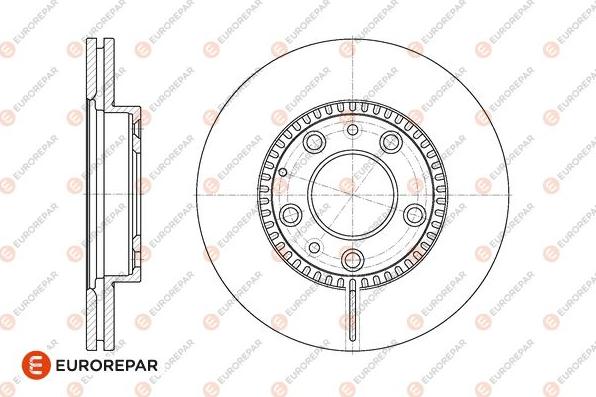 EUROREPAR 1676013680 - Тормозной диск autospares.lv