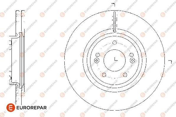 EUROREPAR 1676012880 - Тормозной диск autospares.lv