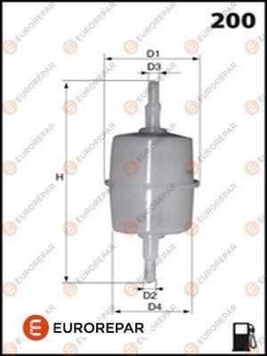 EUROREPAR E145057 - Топливный фильтр autospares.lv