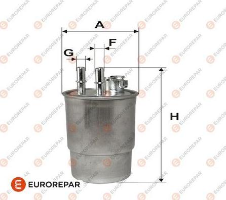 EUROREPAR E148159 - Топливный фильтр autospares.lv