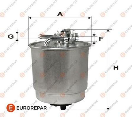 EUROREPAR E148105 - Топливный фильтр autospares.lv