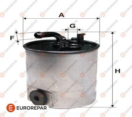 EUROREPAR E148128 - Топливный фильтр autospares.lv