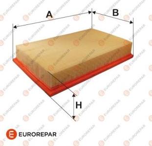 EUROREPAR E147075 - Воздушный фильтр, двигатель autospares.lv