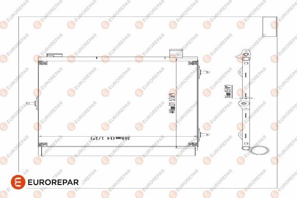 EUROREPAR E163362 - Конденсатор кондиционера autospares.lv