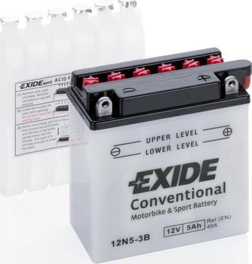 Exide 12N5-3B - Стартерная аккумуляторная батарея, АКБ autospares.lv