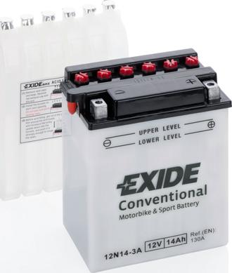 Exide 12N14-3A - Стартерная аккумуляторная батарея, АКБ autospares.lv