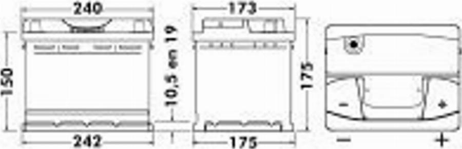 Exide 860 00 - Стартерная аккумуляторная батарея, АКБ autospares.lv