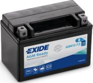 Exide AGM12-7.5 - Стартерная аккумуляторная батарея, АКБ autospares.lv