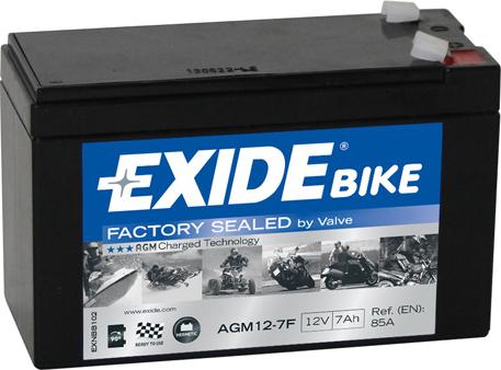 Exide AGM12-7F - Стартерная аккумуляторная батарея, АКБ autospares.lv