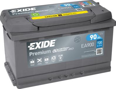 Exide EA900 - Стартерная аккумуляторная батарея, АКБ autospares.lv