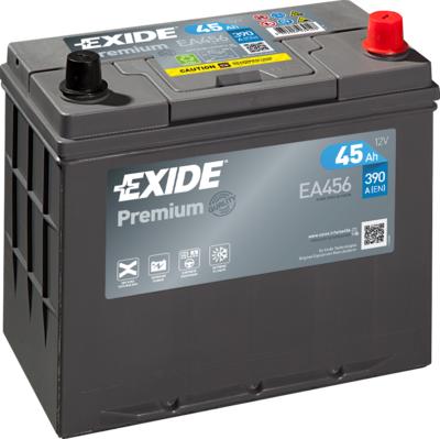 Exide EA456 - Стартерная аккумуляторная батарея, АКБ autospares.lv