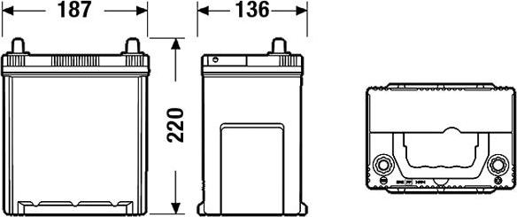 Exide EA406 - Стартерная аккумуляторная батарея, АКБ autospares.lv