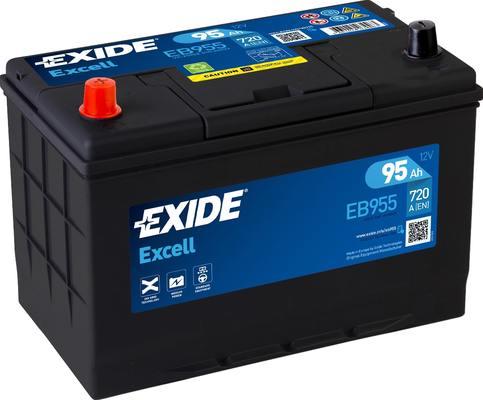 Exide EB955 - Стартерная аккумуляторная батарея, АКБ autospares.lv