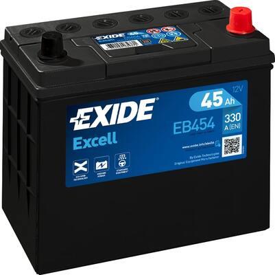 Exide EB454 - Стартерная аккумуляторная батарея, АКБ autospares.lv