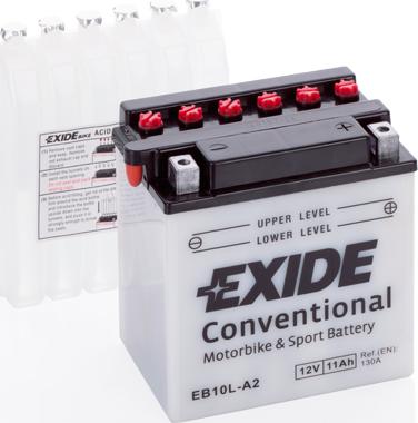 Exide EB10L-A2 - Стартерная аккумуляторная батарея, АКБ autospares.lv