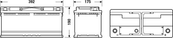 Exide EB1100 - Стартерная аккумуляторная батарея, АКБ autospares.lv