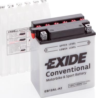 Exide EB12AL-A2 - Стартерная аккумуляторная батарея, АКБ autospares.lv