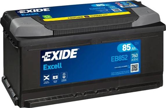 Exide EB852 - Стартерная аккумуляторная батарея, АКБ autospares.lv