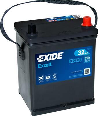 Exide EB320 - Стартерная аккумуляторная батарея, АКБ autospares.lv