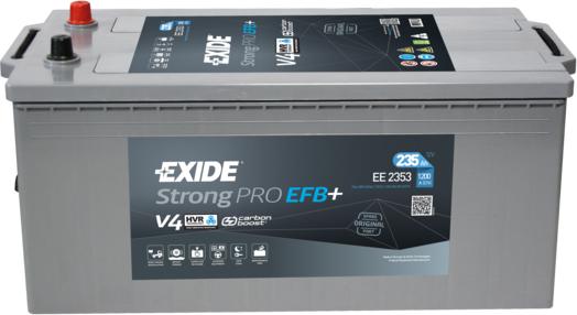 Exide EE2353 - Стартерная аккумуляторная батарея, АКБ autospares.lv