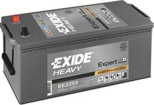 Exide EE2253 - Стартерная аккумуляторная батарея, АКБ autospares.lv