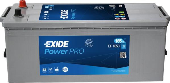 Exide EF1853 - Стартерная аккумуляторная батарея, АКБ autospares.lv