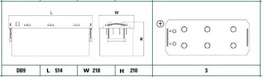 Exide EG1353 - Стартерная аккумуляторная батарея, АКБ autospares.lv