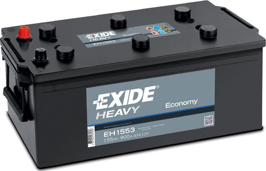 Exide EH1553 - Стартерная аккумуляторная батарея, АКБ autospares.lv