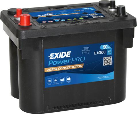 Exide EJ050C - Стартерная аккумуляторная батарея, АКБ autospares.lv