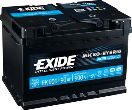 Exide EK900 - Стартерная аккумуляторная батарея, АКБ autospares.lv