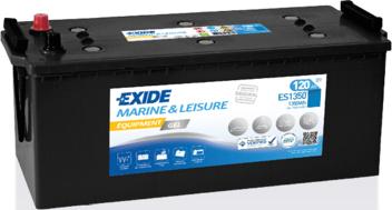 Exide ES1350 - Стартерная аккумуляторная батарея, АКБ autospares.lv