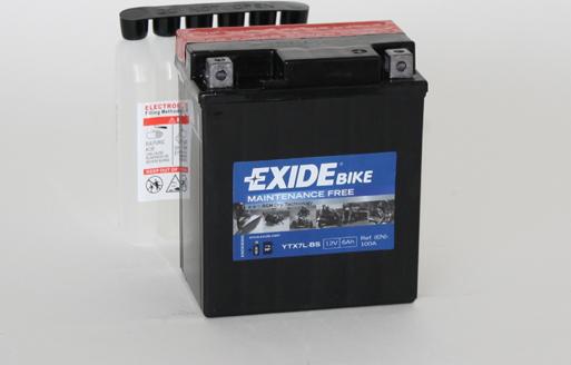 Exide ETX7L-BS - Стартерная аккумуляторная батарея, АКБ autospares.lv
