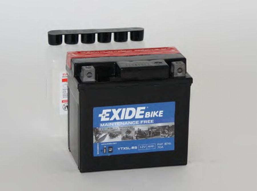 Exide YTX5LBS - Стартерная аккумуляторная батарея, АКБ autospares.lv