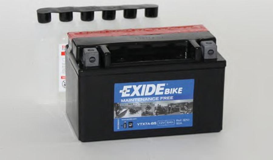Exide YTX7A-BS - Стартерная аккумуляторная батарея, АКБ autospares.lv