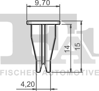 FA1 10-60002.25 - Зажим, клипса, молдинг autospares.lv