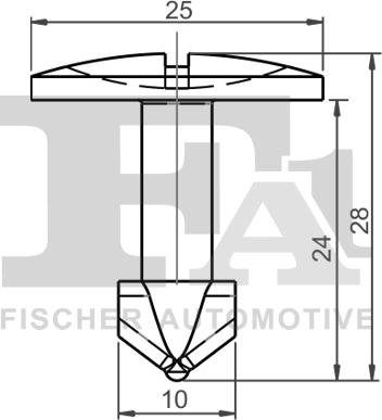 FA1 11-40087.25 - Зажим, клипса, молдинг autospares.lv