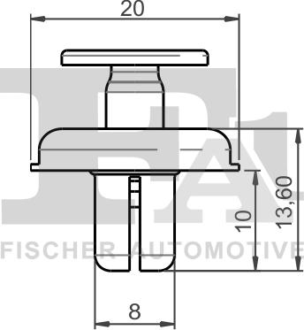 FA1 74-20002.10 - Зажим, клипса, молдинг autospares.lv