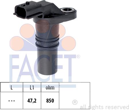 FACET 9.0645 - Датчик импульсов, коленвал autospares.lv