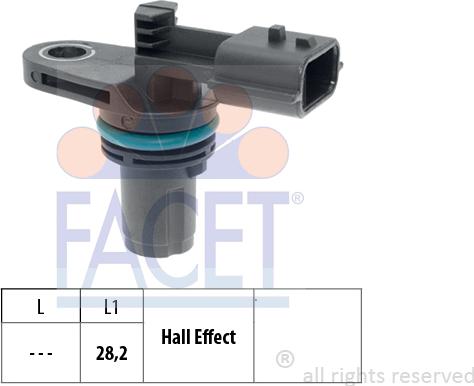 FACET 9.0616 - Датчик импульсов, коленвал autospares.lv