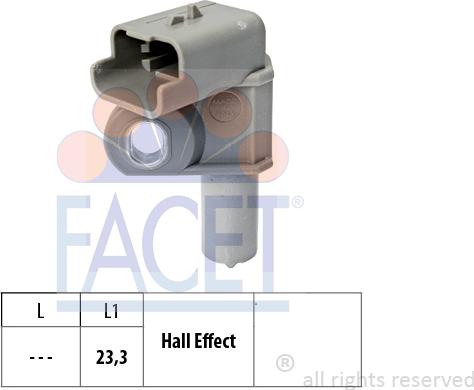 FACET 9.0632 - Датчик, положение распределительного вала autospares.lv