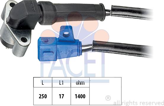 FACET 9.0129 - Датчик импульсов, коленвал autospares.lv