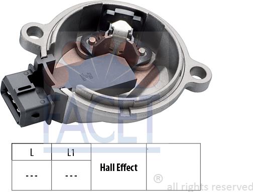 FACET 9.0365 - Датчик, положение распределительного вала autospares.lv