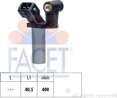 FACET 9.0307 - Датчик импульсов, коленвал autospares.lv